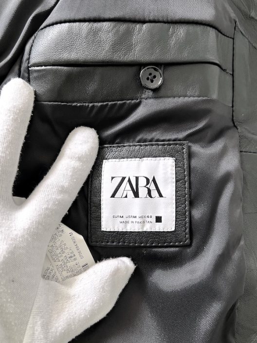 RARE ZARA Black Leather Jacket Special Edition