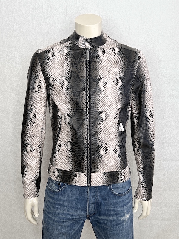 RARE ZARA Python Biker Jacket Special Edition