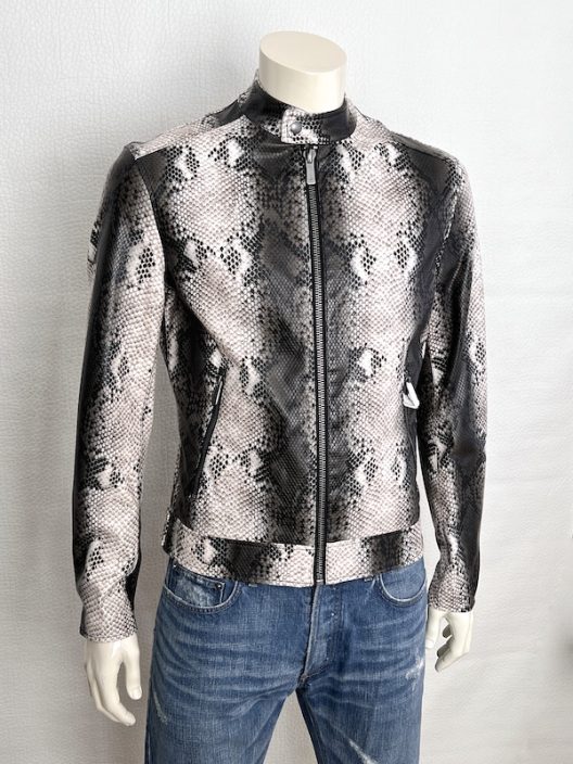 RARE ZARA Python Biker Jacket Special Edition