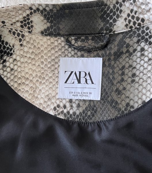 RARE ZARA Python Biker Jacket Special Edition