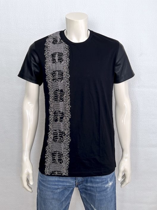 Roberto Cavalli Cotton T-Shirt Embellished With Metal