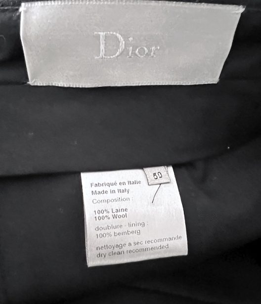 Dior Homme by Hedi Slimane Black Slim Pants