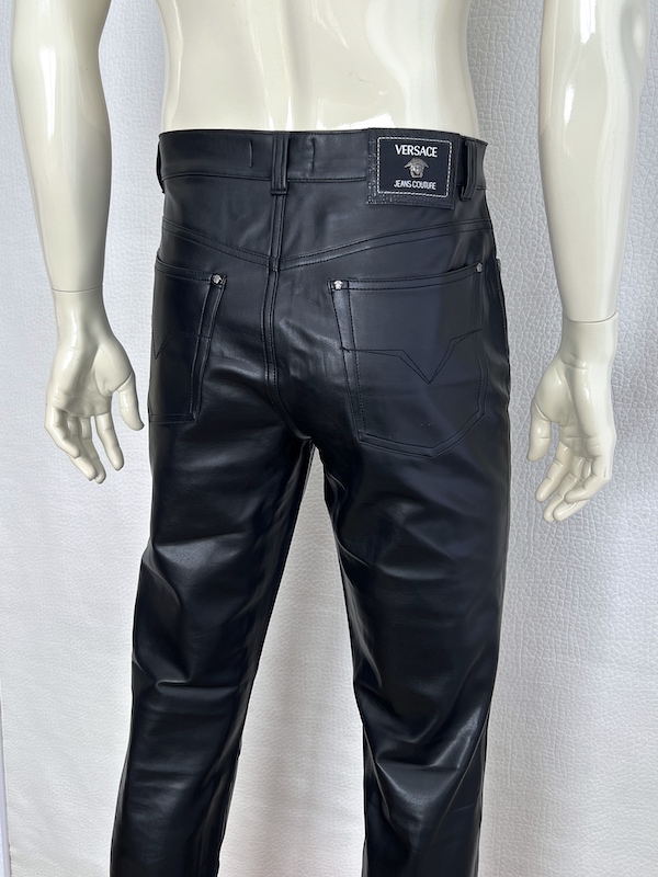 VTG Versace Jeans Couture Vegan leather jeans