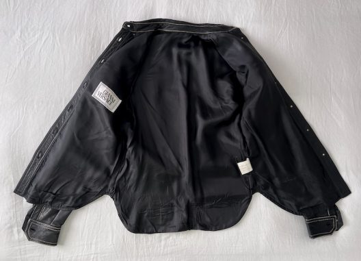 VTG Gianni Versace Black Leather Shirt F/W 92-93