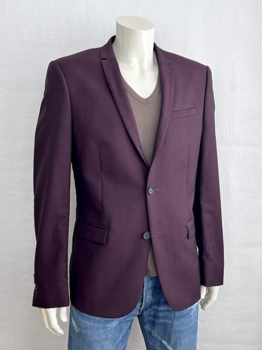 The Kooples Burgundy Wool Jacket