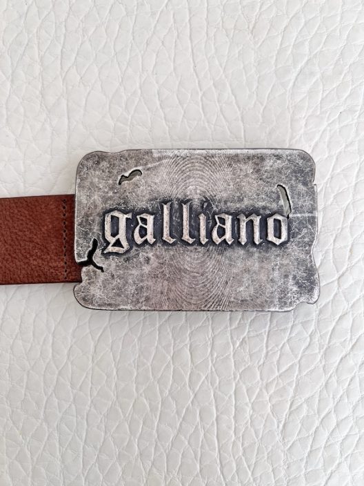 RARE John Galliano Wide Belt Embellished With Metallic Details