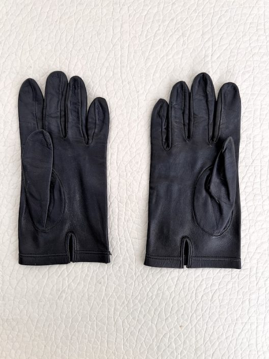 Sermoneta Black Nappa leather gloves