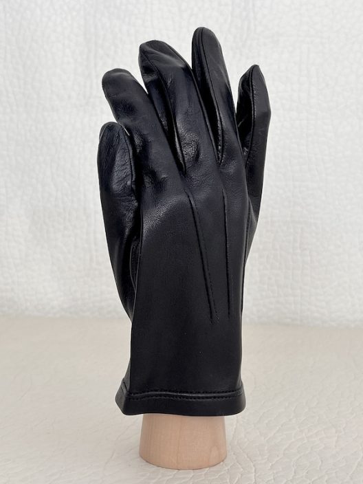 Sermoneta Black Nappa leather gloves