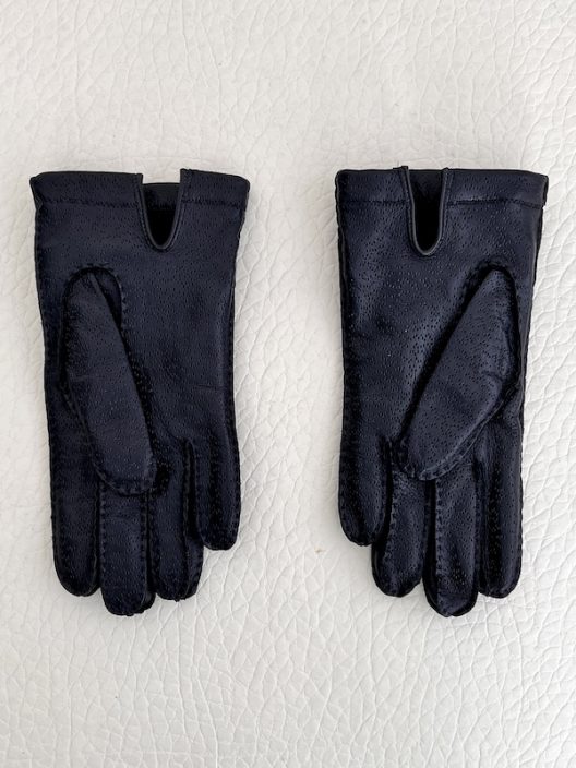 RARE Gianni Versace Leather Gloves - Gold Jellyfish Details