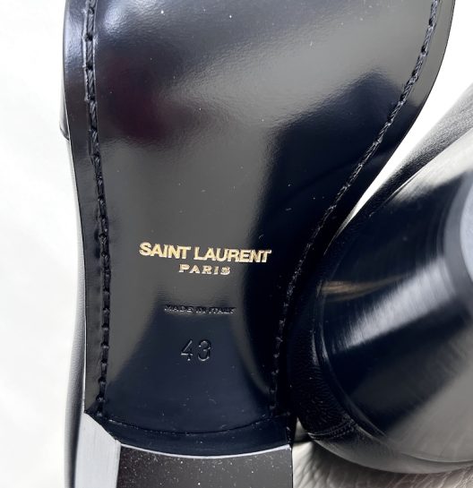 NWT YSL Saint Laurent Black Leather Vassili Boots 60mm