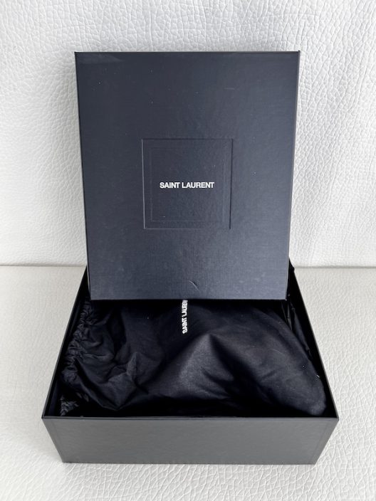 NWT YSL Saint Laurent JONAS 40 Black Leather Boots