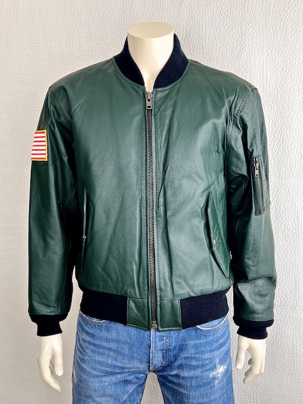 VTG Michael Hoban Leather Bomber Jacket